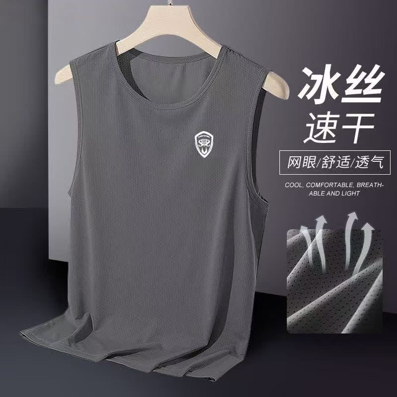 夏季男士轻薄修身运动打底背心