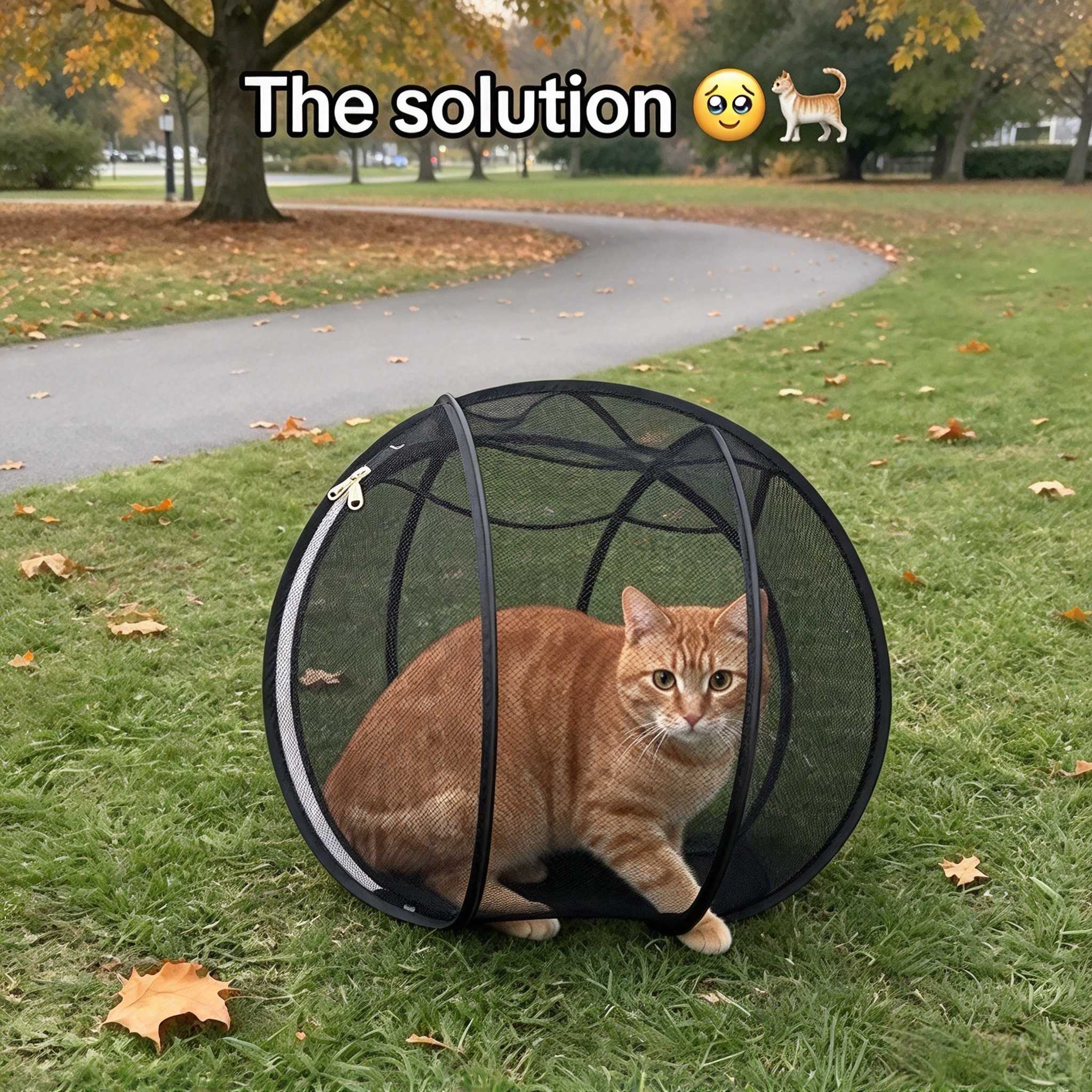 球形滚动猫帐篷猫咪外出庭院晒