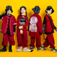 女童爵士舞服装 春季 儿童喜庆演出服嘻哈男童街舞潮套装 少儿hiphop