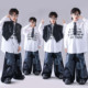 嘻哈马甲套装 街舞儿童潮服架子鼓演出服男童少儿服装 hiphop套装 帅
