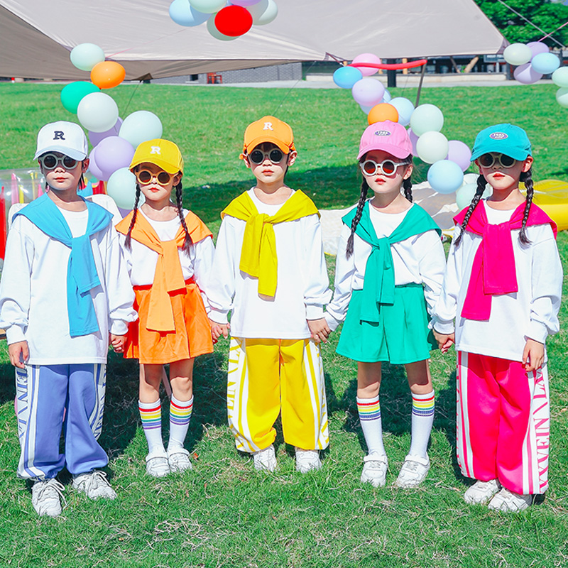 咚布娜男女童嘻哈啦啦队演出服