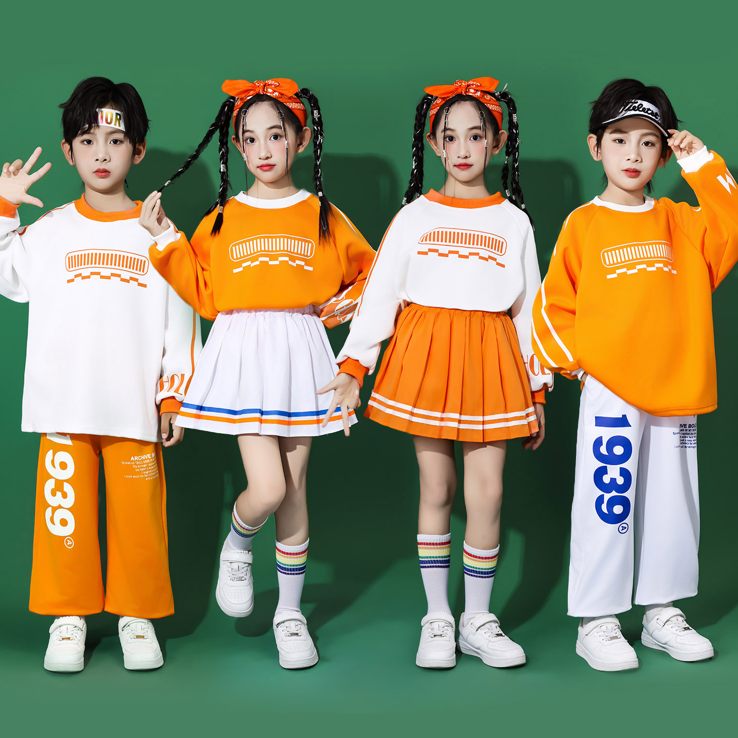 秋季运动会开幕式服装小学生班服儿童啦啦队演出服幼儿园舞蹈表演