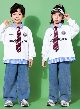 元旦儿童合唱演出服小学生运动会开幕式服装班服啦啦队朗诵幼儿园