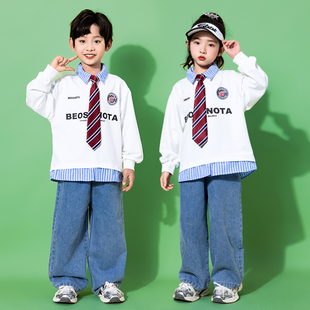 新年儿童合唱演出服小学生运动会开幕式服装班服啦啦队朗诵幼儿园