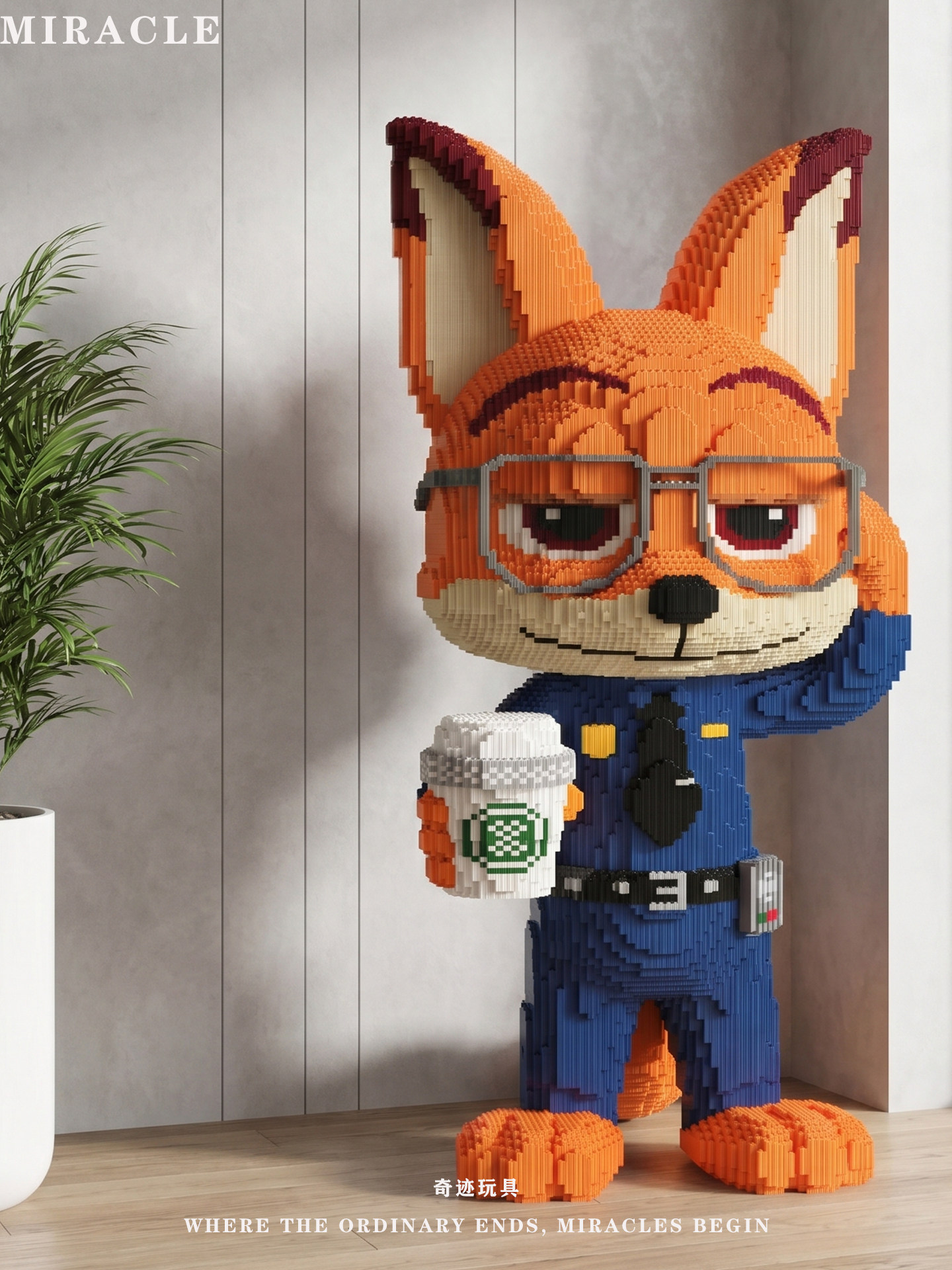 Zootopia Nick və Judy 3D Mozaika Konstruktor Oyuncaq
