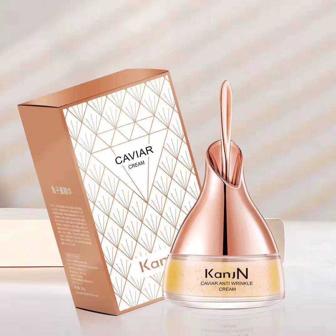 kanjn韩佳妮鱼子抗皱精华霜100g 抗皱淡化细纹紧致补水保湿霜