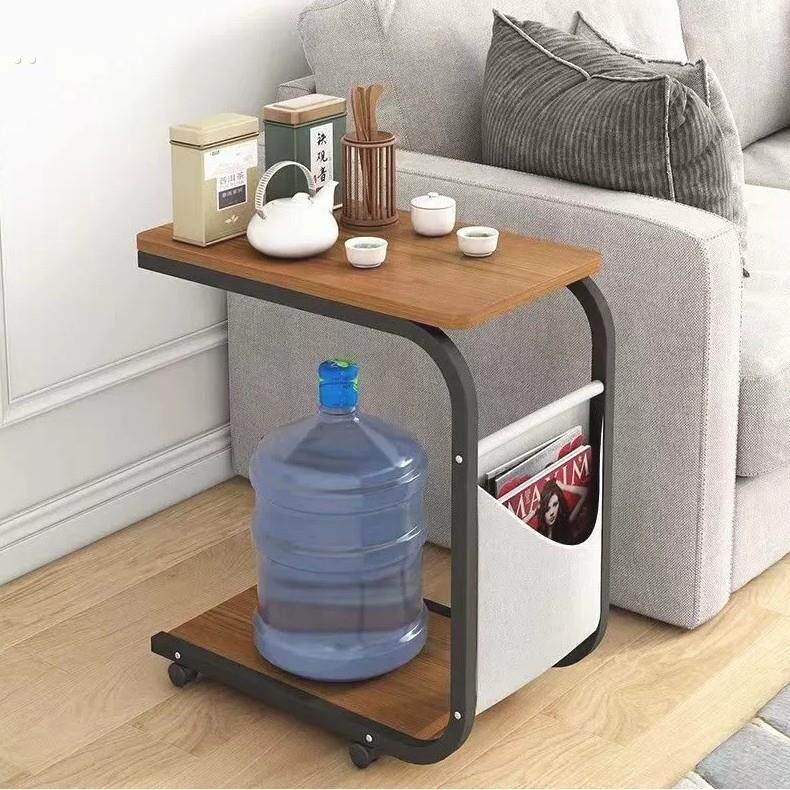 饮水机置物架桶装水架子纯净水桶收纳架落地茶几边几茶水柜一体的