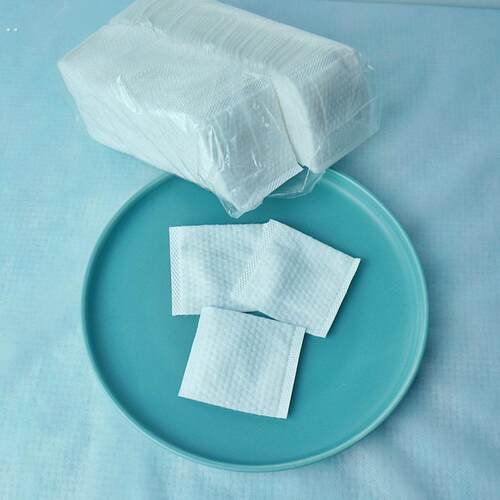 一次性珍珠纹卸妆棉双面省水美容100片干湿两用手插式湿敷化妆棉