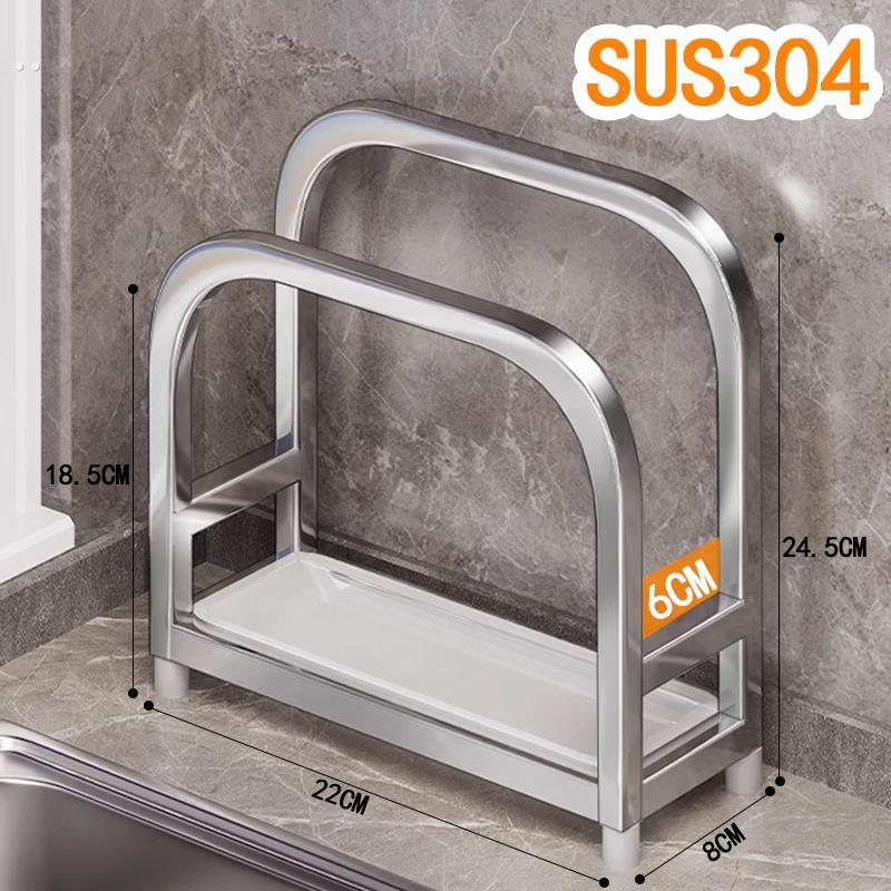 304不锈钢砧板架家用锅盖架厨房案板架收纳放粘板架放菜板架台面