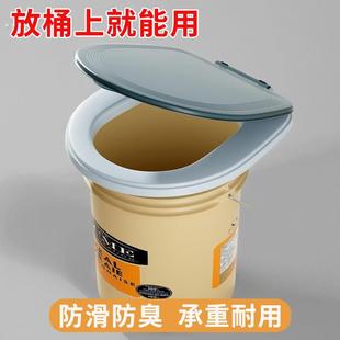 简易马桶农村四季坐便便携式带盖防臭马桶老人可移动坐便圈通用型