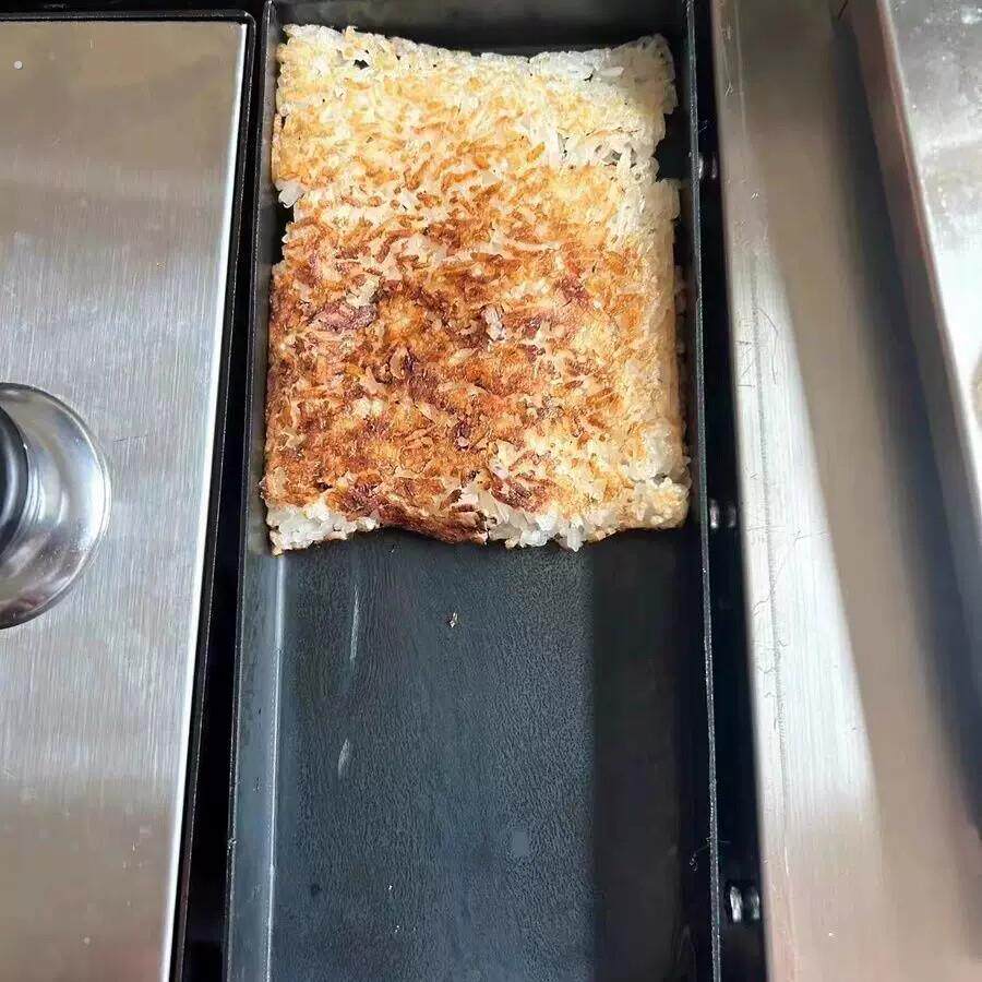 网红锅巴饭专用锅不锈钢湘西土匪锅巴机铁板锅巴烤盘模具盒子摆摊