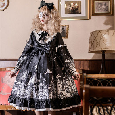 taobao agent Autumn demi-season spring dress for princess, plus size, Lolita style