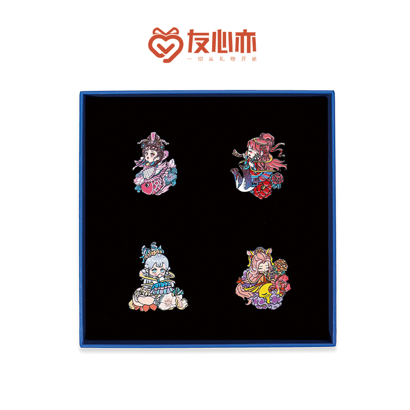 海洛迪古代四大美女杨玉环王昭君貂蝉西施人物金属胸针徽章礼品