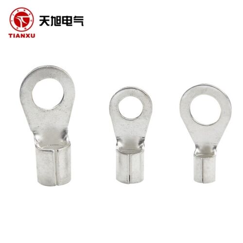 天旭OT2.5-5紫铜冷压端子接线端子线鼻子圆形裸端头O型端子线耳10