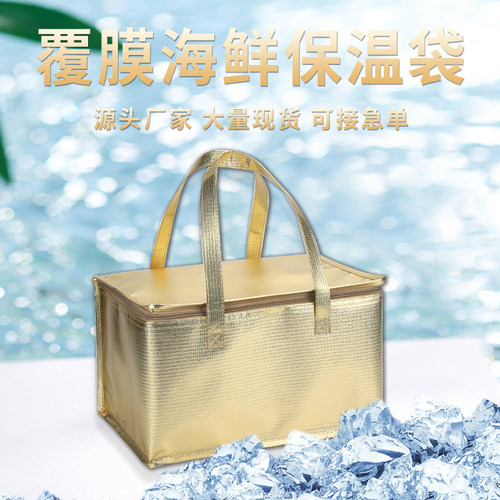 金色海鲜保温袋礼品袋定制