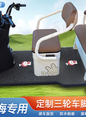 适用淮海巧迪M8/5巧运P17P16P13P10巧悦S21极氪吉客三轮车脚踩垫