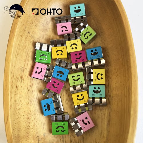 日本OHTO乐多推推夹多功能文件夹收纳分类防卷边留言夹彩色标签夹