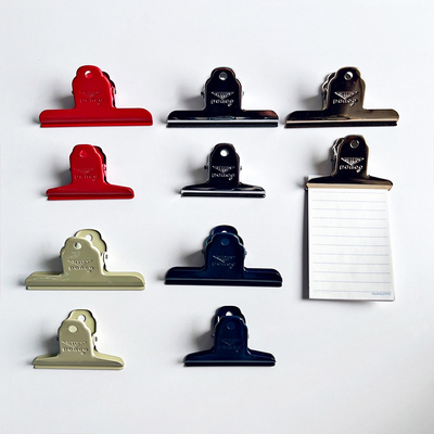 日本hightide penco票据夹金属复古夹子学生收纳彩色高颜值手帐夹