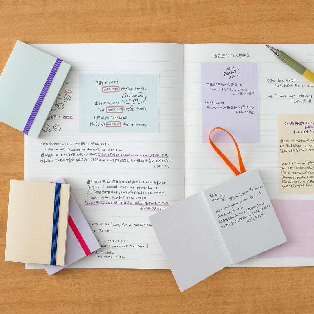 日本Beverly彩色便签本学生用做笔记便签纸办公彩色绷带式便签