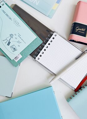 日本Maruman满乐文迷你可拆卸活页本B7便携高颜值INS风口袋笔记本