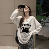 衫 300斤大码 V领宽松女气质上衣 春秋冬季 女生长袖 胖mm德绒长袖 女款