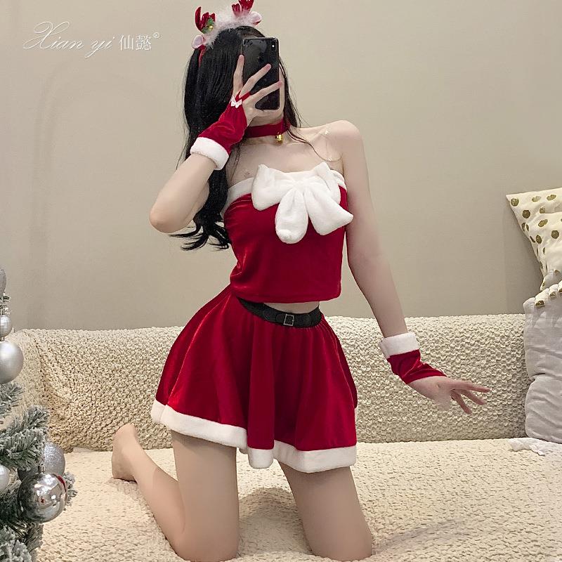 圣诞节服装cos兔女郎酒吧夜场派对红色猫女郎御姐兔子装万圣套装