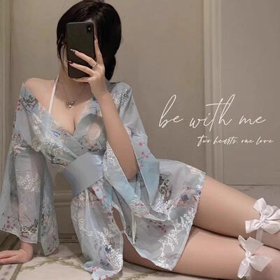 日系性感jk两件套套装纯欲制服和服旗袍辣妹学院风高级感睡裙短款