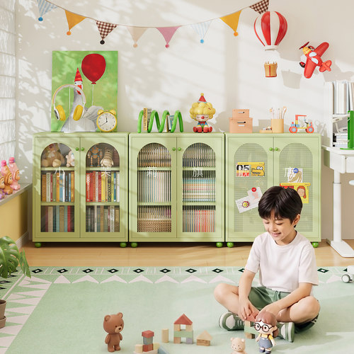 幼儿园宝宝矮书架家用置物柜