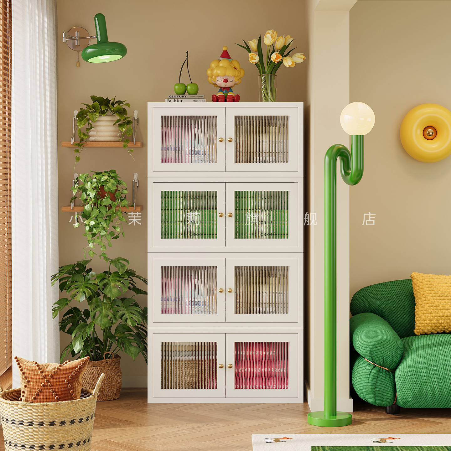 防晒储物柜家用组合铁皮柜