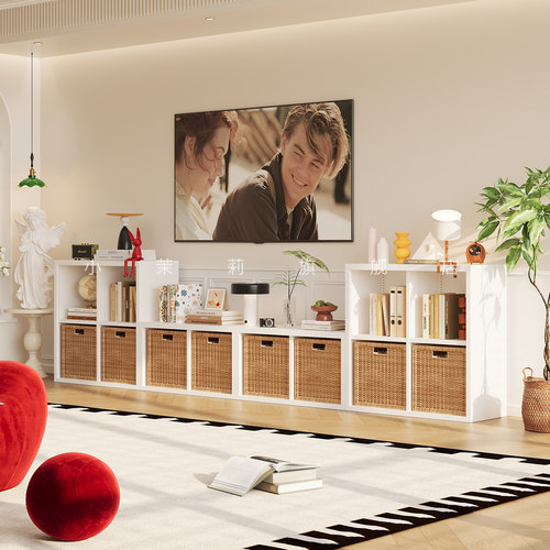 简约风金属格子柜自由组合储物柜