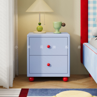 新款极窄金属床头柜金属儿童房间床边小型置物柜铁艺储物柜收纳柜