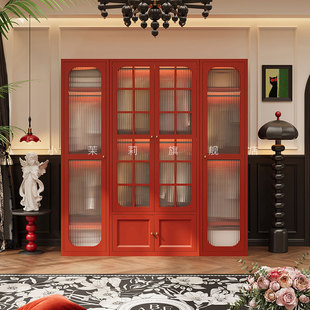 钢制衣柜家用卧室环保无甲醛铁皮衣橱法式复古风自由组合柜大衣橱