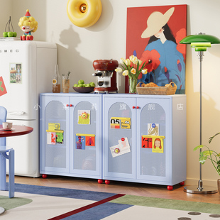 防水防潮金属餐边柜阳台厨房储物柜钢制加厚耐用铁皮柜置物柜边柜