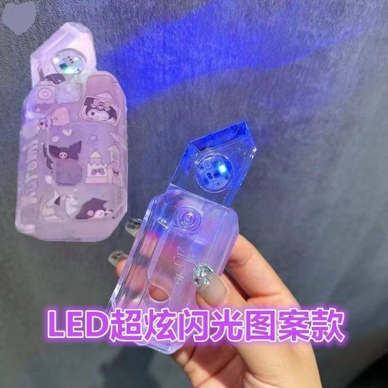 인터넷 연예인 작은 뚱뚱한 칼 산리오 중력 무 칼 빛나는 투명 3D 인쇄 감압 장난감 커플 여자 친구 재미