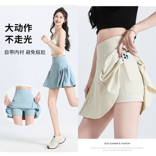 假两件泳衣裤裙女款夏季防走光短裤高腰黑色运动平角泳裤带内衬裤