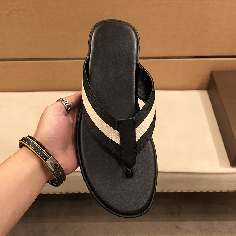 男士真皮拖鞋夏季外穿夹脚防滑耐磨人字拖潮流头层牛皮沙滩凉拖鞋