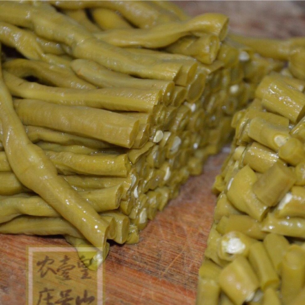 四川特产古方康善泡菜酸辣泡姜豆农家老坛泡豇豆开胃菜孕妇下饭菜