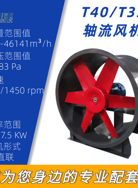 风臣厂家T35-11轴流风机防爆固定式排烟风机低噪音管道车间抽风机