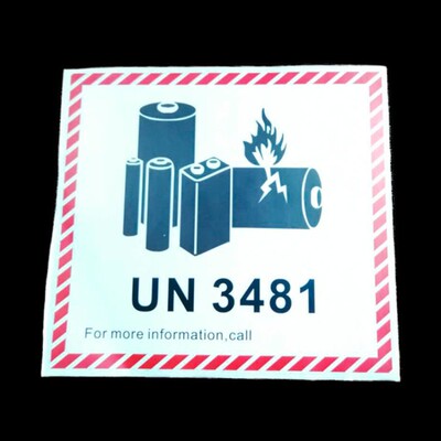 UN3480/30913481新版锂离子金属电池标航空防爆警示标签空运贴纸X
