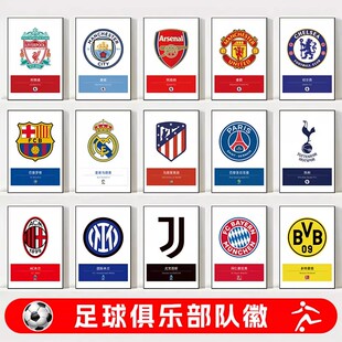 英超足球俱乐部队徽LOGO标志利物浦阿森纳曼城曼联球星不干胶贴纸