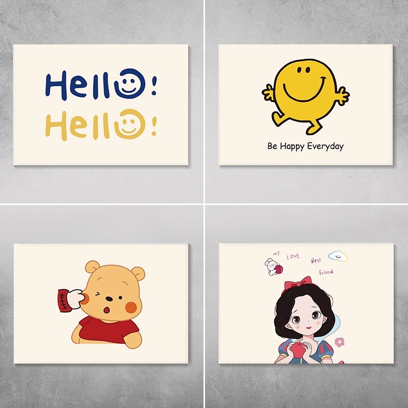 可爱风笑脸电表箱贴纸自粘现代配电箱装饰画网络盒遮挡不干胶贴纸图片