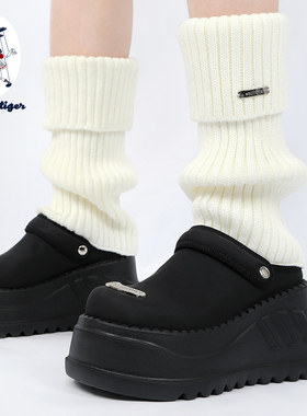 purple tiger【原创】小众真皮增高博肯鞋女2025春季新休闲厚底鞋