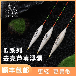 羽言L系列去壳芦苇加长60CM行程流氓漂高灵敏醒目浮漂黑坑鲤鱼漂