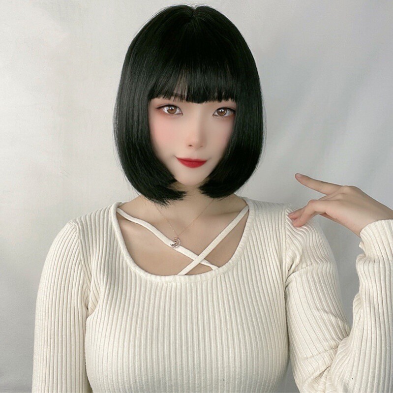网红公主切假发女短发bobo头姬发式修脸蓬松化纤头套日韩流行假发