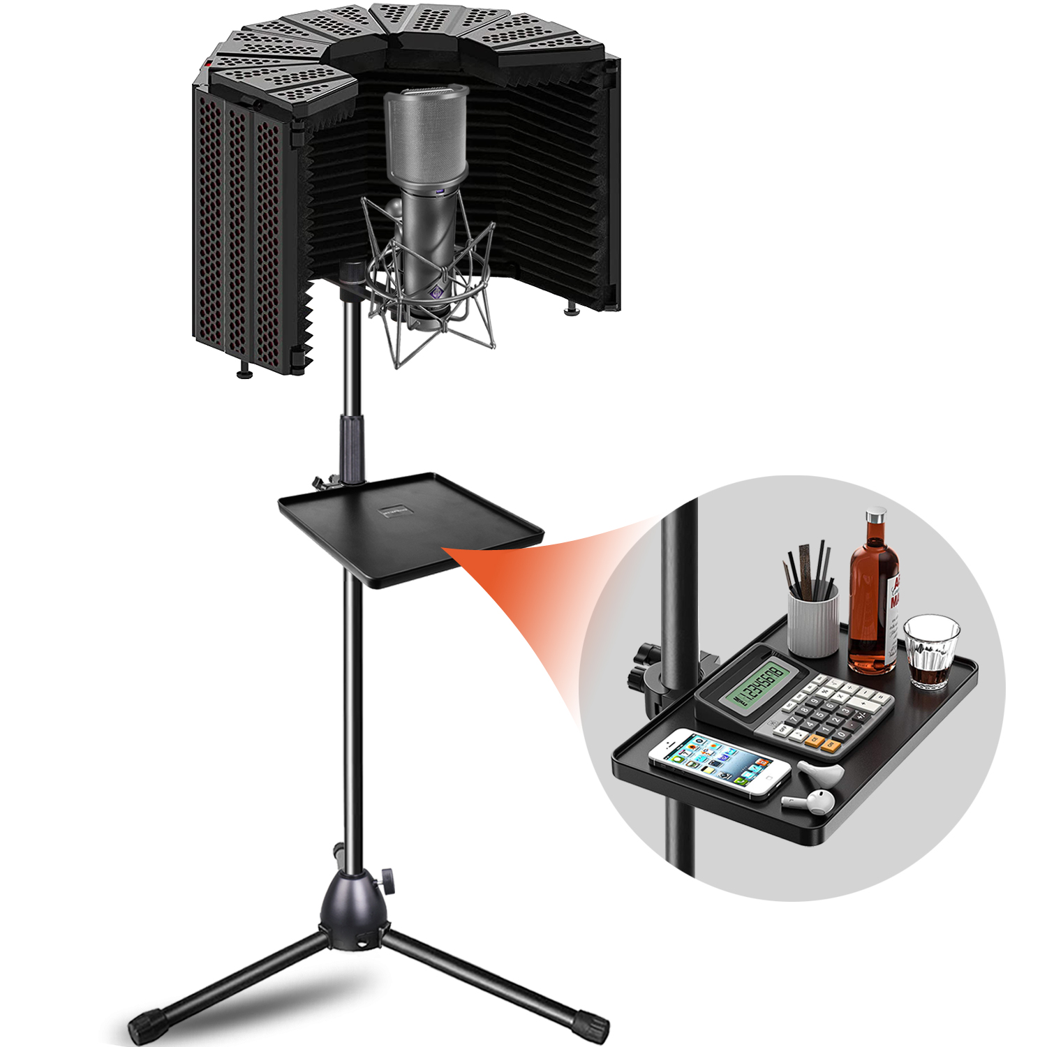 籁诗麦克风隔音支架居家录音降噪