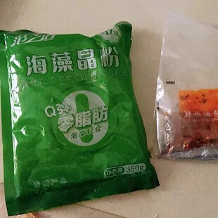 饭团妈妈水晶海藻粉条低卡0脂肪海藻晶粉低脂海藻粉 新客立减