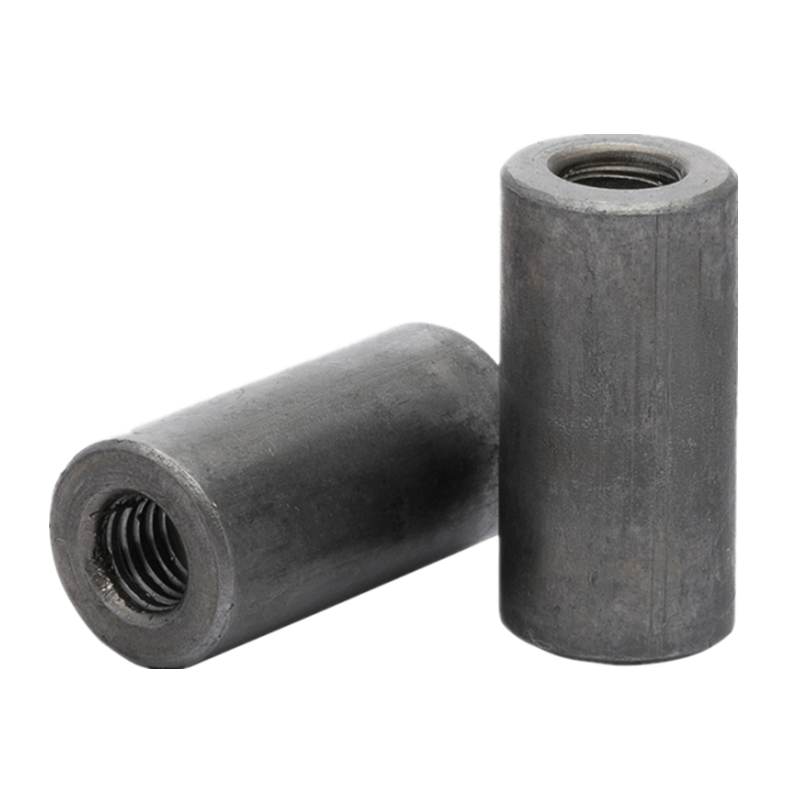 铁本色圆柱螺母加长圆螺母柱焊接丝杆连接长圆螺柱M4M5M6M8M10-16