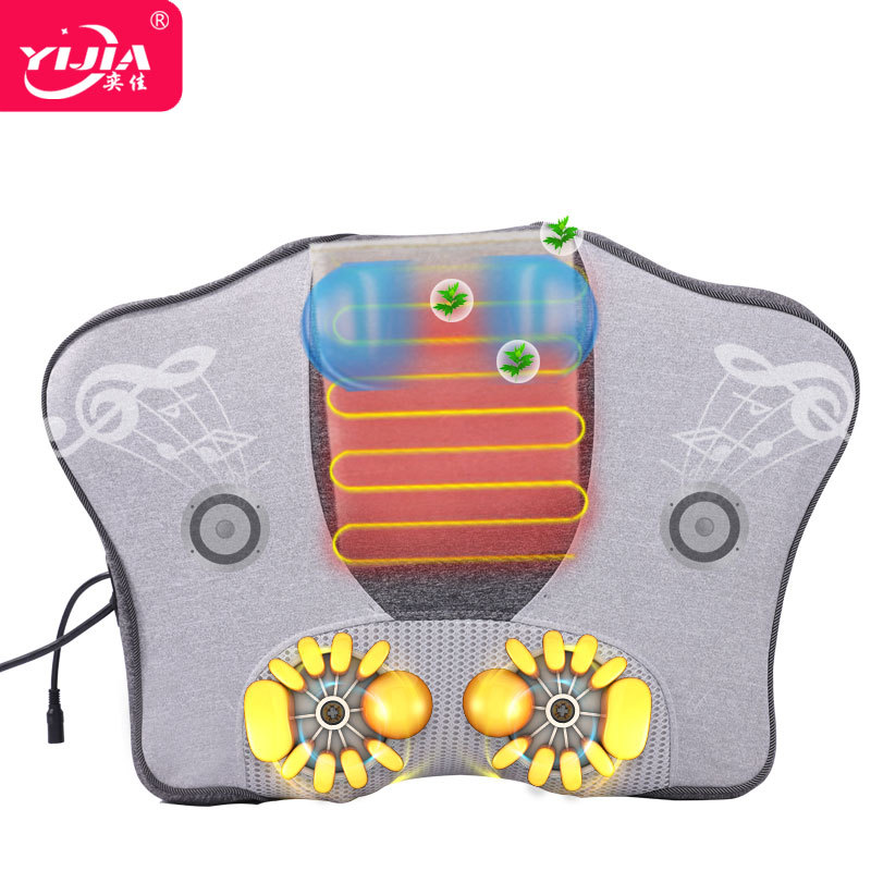 按摩枕颈椎按摩器肩颈背部电动气囊热敷按摩枕头多功能揉捏按摩仪