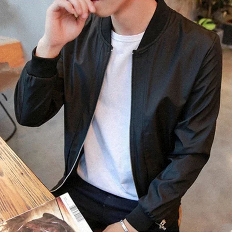 Fashion Men's BomberZipper Jacket Male Winter Autumn Casual