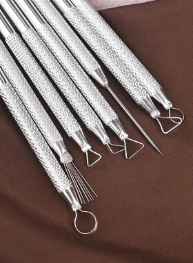 6 Pcs Aluminum Alloy Polymer Clay Tools Pottery Ceramic Scul